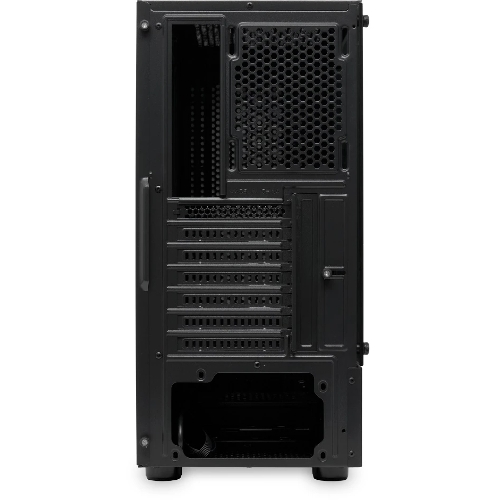 Компьютерный корпус без блока питания Case HSPD M540, Mesh Mid Tower, черный, TG, 0.45 SPCC, no fans, ATX, mATX, mITX, 160/300/150мм, 2x2.5