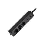 Удлинитель с USB зарядкой HARPER UCH-315 черный