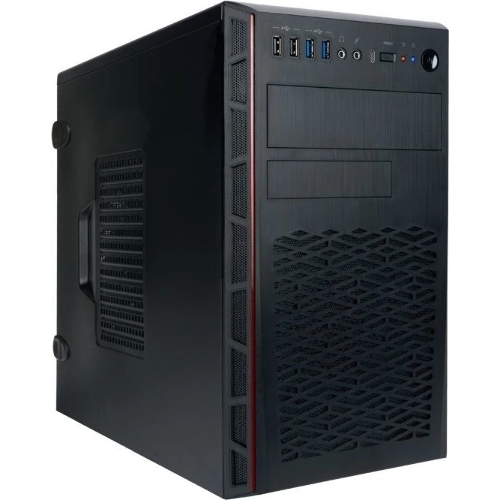 Компьютерный корпус Mini Tower InWin EMR065 черный U3.0*2+U2.0*2 A(HD) +intrusion switch mATX