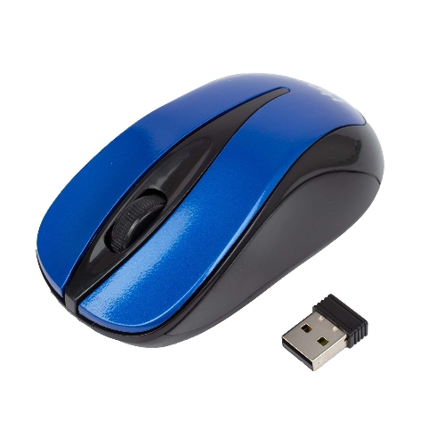 Мышь беспроводная HIPER HOMW-062 синий, 1000 dpi, радиоканал, USB, кнопки - 3