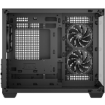 Компьютерный корпус Deepcool CG330 3F без БП, боковое окно (панорама), 3x120мм ARGB PWM вентилятора, черный, mATX