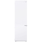 Встраиваемый холодильник HOMSair FB177SW Inverter белый, двухкамерный, 195/75л, морозилка снизу, капельная система