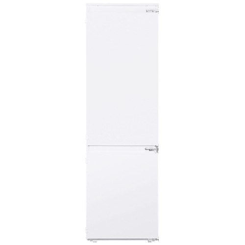 Встраиваемый холодильник HOMSair FB177SW Inverter белый, двухкамерный, 195/75л, морозилка снизу, капельная система