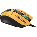 Мышь проводная A4Tech Bloody W63 Max Renegade желтый, 12000 dpi, USB, кнопки - 7