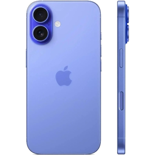 Смартфон Apple iPhone 16, 8/128Gb, ультрамарин