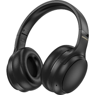 Беспроводные/проводные наушники Borofone BO29 Plus Alegre черный, накладные, Bluetooth 5.3 + проводной, складная конструкция, микрофон, до 30 ч
