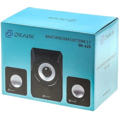 Акустическая система Oklick OK-420 2.1 черный 11Вт