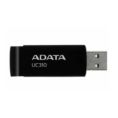Флешка USB ADATA UC310 (UC310-128G-RBK), 128Gb, USB 3.2 Gen 1, R/W 100/30, черный