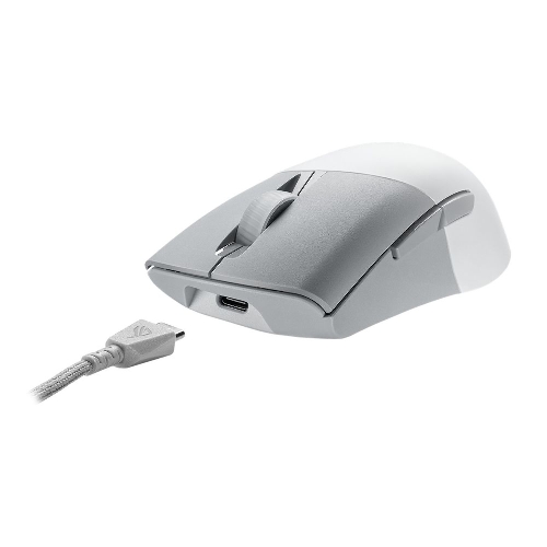 Мышь беспроводная/проводная ASUS ROG Keris Wireless AimPoint белый, 36000 dpi, радиоканал, Bluetooth, USB, кнопки - 5