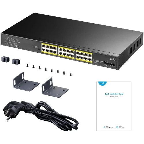 Коммутатор Cudy GS1028PS2, 24×1 Гбит/с, 2×1 Гбит/с SFP