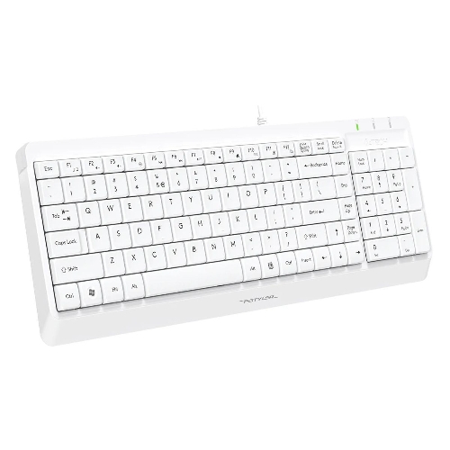 Комплект клавиатура+мышь A4Tech FStyler F1512 проводной, USB, 1200 DPI, белый