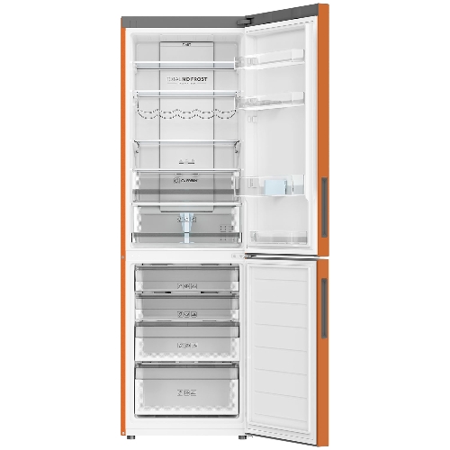 Холодильник Haier C2F636CORGU1 оранжевый двухкамерный 256/108 л морозилка снизу, No Frost