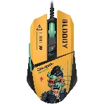 Мышь проводная A4Tech Bloody W63 Max Renegade желтый, 12000 dpi, USB, кнопки - 7