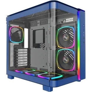 Компьютерный корпус Montech King 95 Pro голубой без БП ATX 4x120мм 2x140мм 1x180мм 2xUSB3.0 audio bott PSU