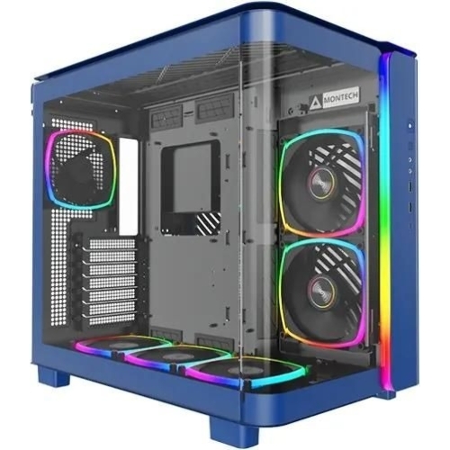 Компьютерный корпус Montech King 95 Pro голубой без БП ATX 4x120мм 2x140мм 1x180мм 2xUSB3.0 audio bott PSU