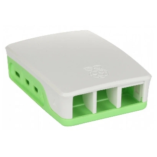 Корпус Qumo ABS Plastic, Raspberry Pi 4, White+Green(RS031)