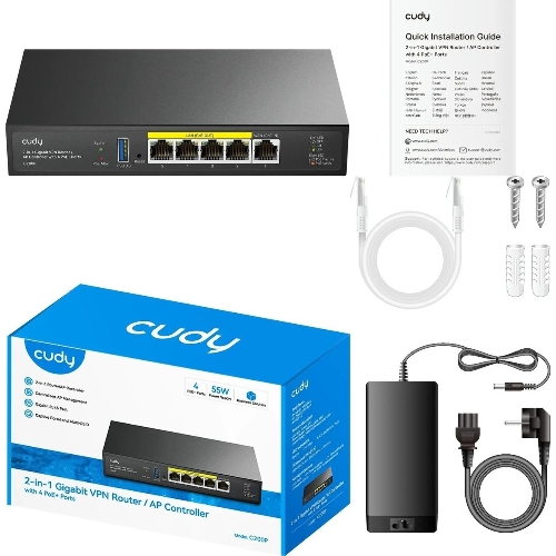 Контроллер Cudy C200P 10/100/1000BASE-TX