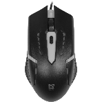 Мышь проводная Defender Hit MB-601 черный, 1200 dpi, USB, кнопки - 4