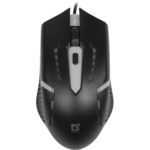 Мышь проводная Defender Hit MB-601 черный, 1200 dpi, USB, кнопки - 4
