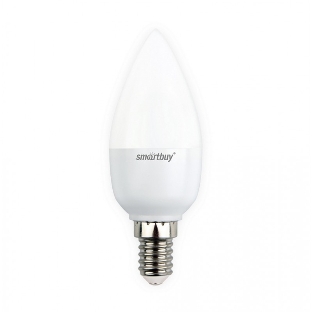 Светодиодная (LED) лампа Smartbuy-C37-05W/4000/E14 свеча на ветру матовая