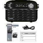 Радиоприемник SVEN SRP-505 (4 Вт, FM/AM/SW, USB, SD/microSD, Bluetooth, 1200 мАч)черный