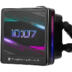 Водяное охлаждение для процессора Thermalright Grand Vision 240 (240mm, LED, Black, ARGB/Fans: 2x120mm, 80.45CFM, 29.4dBA, 2150RPM/Pump height 72.5mm, 6400RPM, Rad thickness 27mm/S: 1700, 1200, 1851, 115X, 2011, 2066, AM5, AM4)