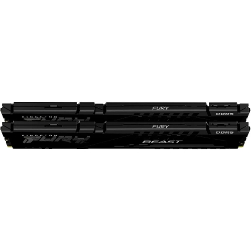 Оперативная память Kingston Fury Beast, DDR5, 32GB (2x16GB), 5600MHz, CL36, DIMM, с радиаторами, черный