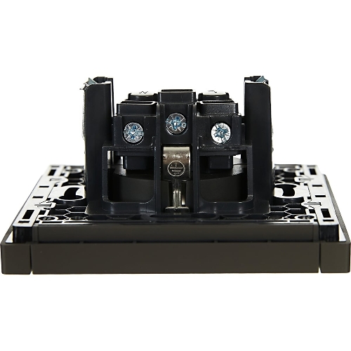 Розетка СП FORTE&PIANO FP315 16А с заземл. защ. шторки винт. крепл. сер. IEK FP-R14-16-K03