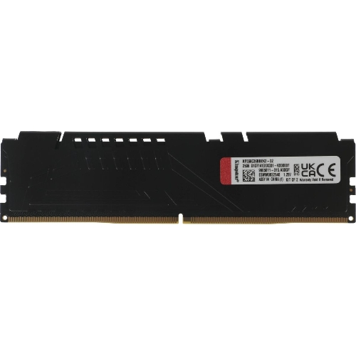 Оперативная память Kingston Fury Beast, DDR5, 32GB (2x16GB), 5600MHz, CL36, DIMM, с радиаторами, черный