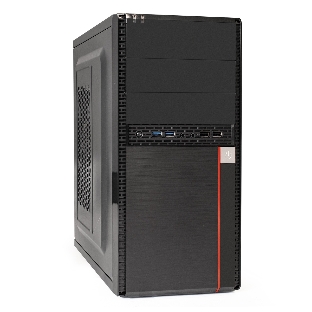 Компьютерный корпус Minitower ExeGate BA-204U-UNS450 (mATX, БП UNS450 с вент. 12см, 2хUSB+2хUSB 3.0, аудио, черный)