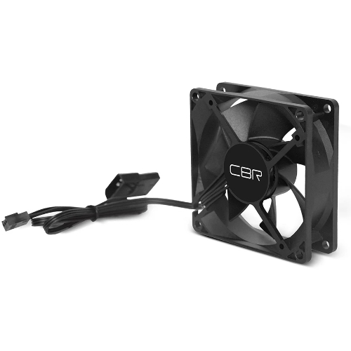 Вентилятор для корпуса CBR CBR-CF-8025-1600B черный, 80 мм, 1600 об/мин, 25 дБ, 3 pin