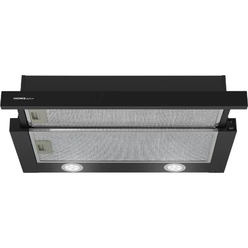 Вытяжка телескопическая HOMSair Flat 60 черный, 60 см, 520 куб. м/ч, 47 дБ