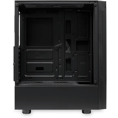 Компьютерный корпус без блока питания Case HSPD M540, Mesh Mid Tower, черный, TG, 0.45 SPCC, no fans, ATX, mATX, mITX, 160/300/150мм, 2x2.5