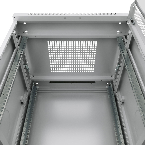 Шкаф телекоммуникационный напольный Cabeus SH-05C-12U60/80 серый, IP20, 12U, 730х600х800 мм (ВхШхГ), дверь: стекло, разборный
