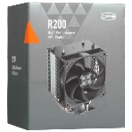 Кулер для процессора PCCooler R200 S115X/1200/1700/AM4/AM5 (TDP 110W, 90мм Non LED Fan, 2 тепловые трубки 6мм, 2200RPM, 28,3dBa)