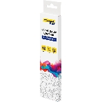 Карандаши цветные Silwerhof Color двухцветные 2.8м м, круглый профиль, дерево, ассорти, 12 цветов, коробка с европодвесом (6 шт)