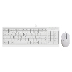 Комплект клавиатура+мышь A4Tech FStyler F1512 проводной, USB, 1200 DPI, белый