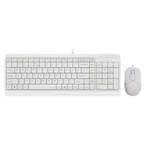 Комплект клавиатура+мышь A4Tech FStyler F1512 проводной, USB, 1200 DPI, белый