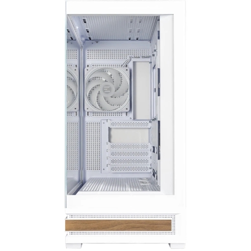 Компьютерный корпус ZALMAN P40 NAMU, ATX, белый, WINDOW, WOODEN ELEMENTS, 2xCombo(2.5” or 3.5”), 1xUSB TYPE-C, 2xUSB 3.0, SIDE 3x120мм ARGB, REAR 1x120мм ARGB