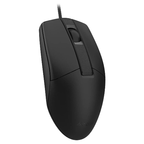 Мышь проводная A4Tech OP-330S черный, 1200 dpi, USB, кнопки - 3