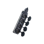 Колодка каучуковая ЭРА 4-м с заземл. 16А IP44 черный