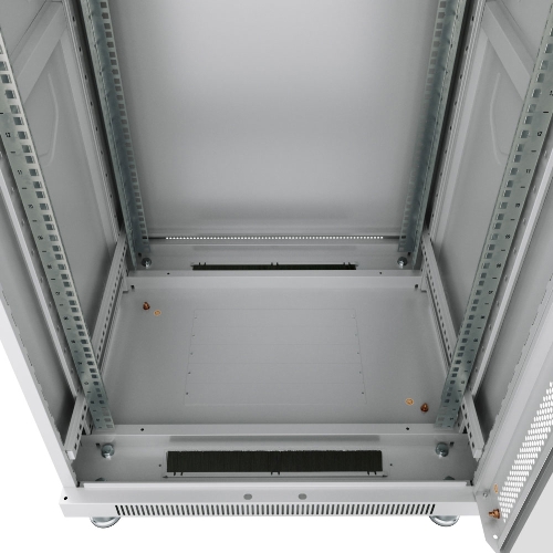 Шкаф телекоммуникационный напольный Cabeus SH-05C-12U60/80 серый, IP20, 12U, 730х600х800 мм (ВхШхГ), дверь: стекло, разборный
