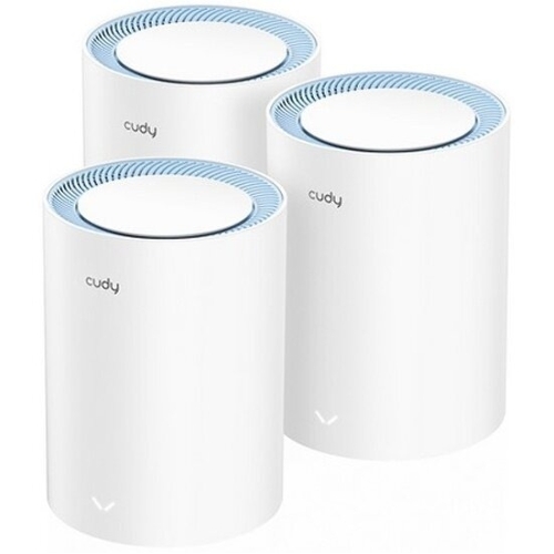 Бесшовный Mesh роутер Cudy M1200(3-Pack) AC1200 10/100BASE-TX белый (упак.:3шт)