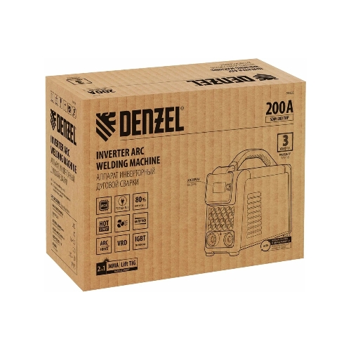Аппарат инвертор. дуговой сварки Denzel SDM-200 Top, 200 А, ПВ 80%