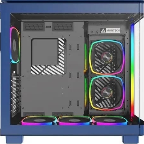 Компьютерный корпус Montech King 95 Pro голубой без БП ATX 4x120мм 2x140мм 1x180мм 2xUSB3.0 audio bott PSU