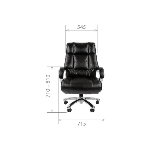 Кресло Chairman 405 черный, экокожа, 120 кг, механизм качания