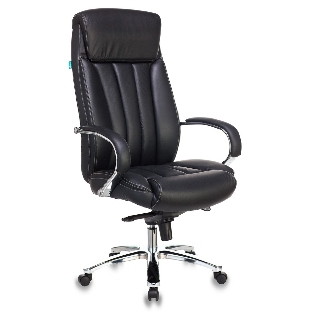 Кресло Бюрократ T-9922SL/BLACK черный, кожа