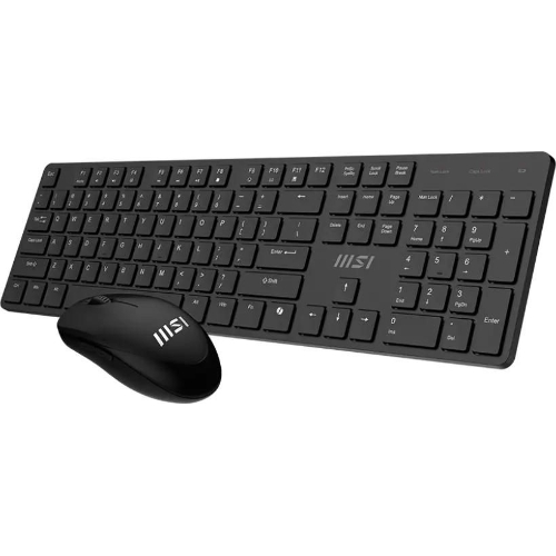 Комплект клавиатура+мышь MSI K200 Combo MS-8ZA4 беспроводной, USB, 1600 DPI, чёрный