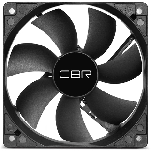 Вентилятор для корпуса CBR CBR-CF-8025-1600B черный, 80 мм, 1600 об/мин, 25 дБ, 3 pin