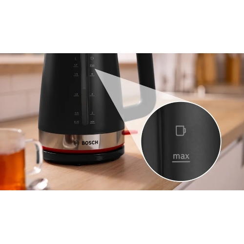 Чайник электрический Bosch TWK4M223 1.7 л, черный корпус: пластик